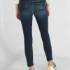 Jeans skinny corte cadera para mujer