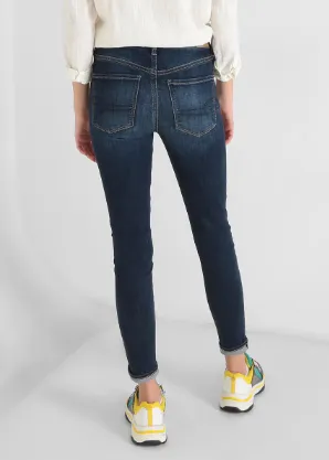 Jeans skinny corte cadera para mujer